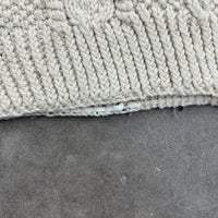 1980’s Cream Fisherman Cable Knit Aran Sweater XL