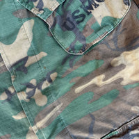 1970’s USMC Stenciled ERDL Camo Jungle Jacket Small Regular
