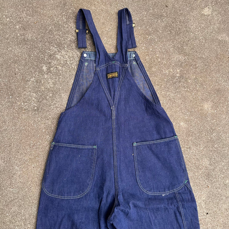 1950’s/60’s Mint Sanforized Denim Overalls 30” Waist