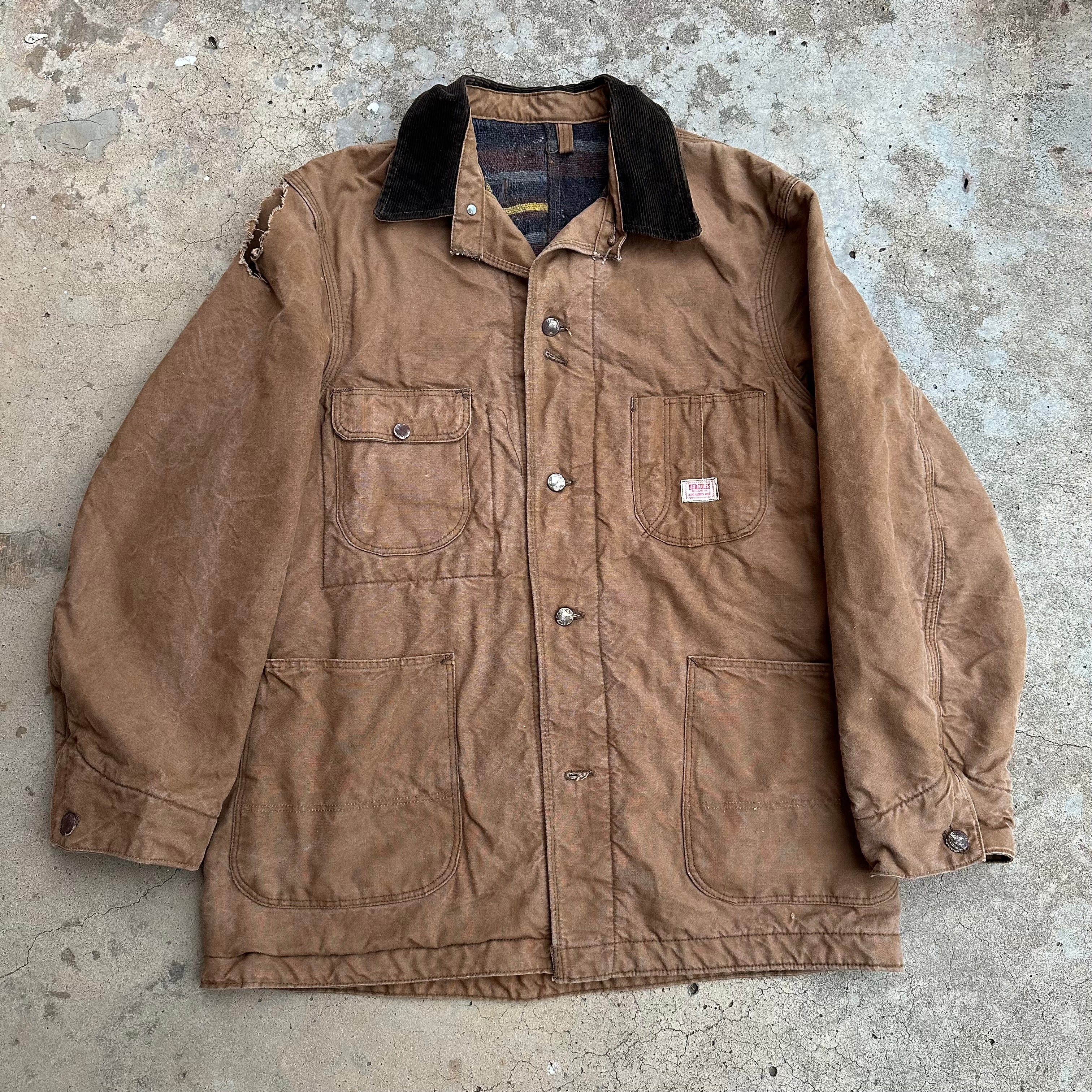 1950's/60's Hercules Blanket Lined Duck Canvas Chore Coat 24