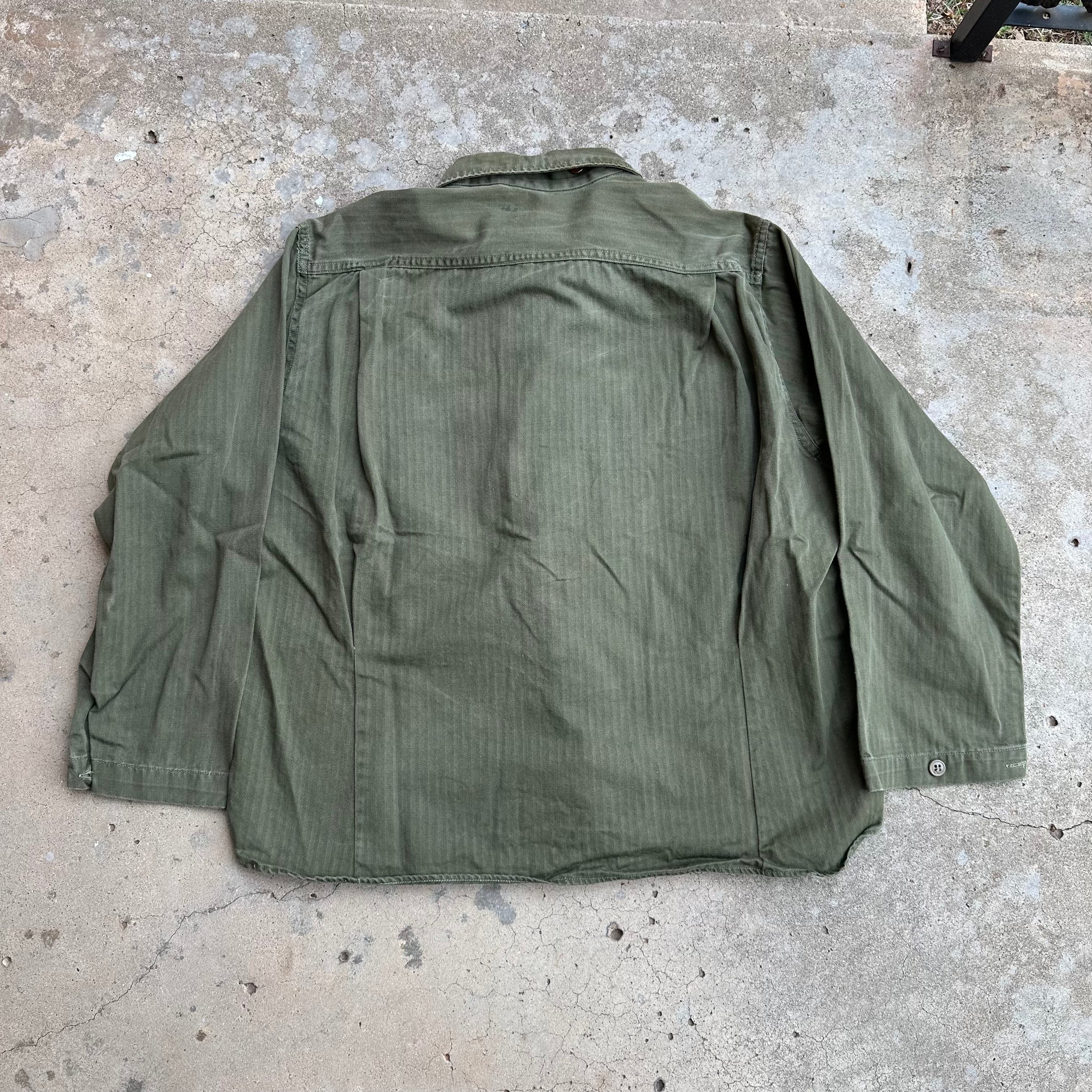 1940’s WWII Women’s Army Corps HBT Fatigue Shirt Large