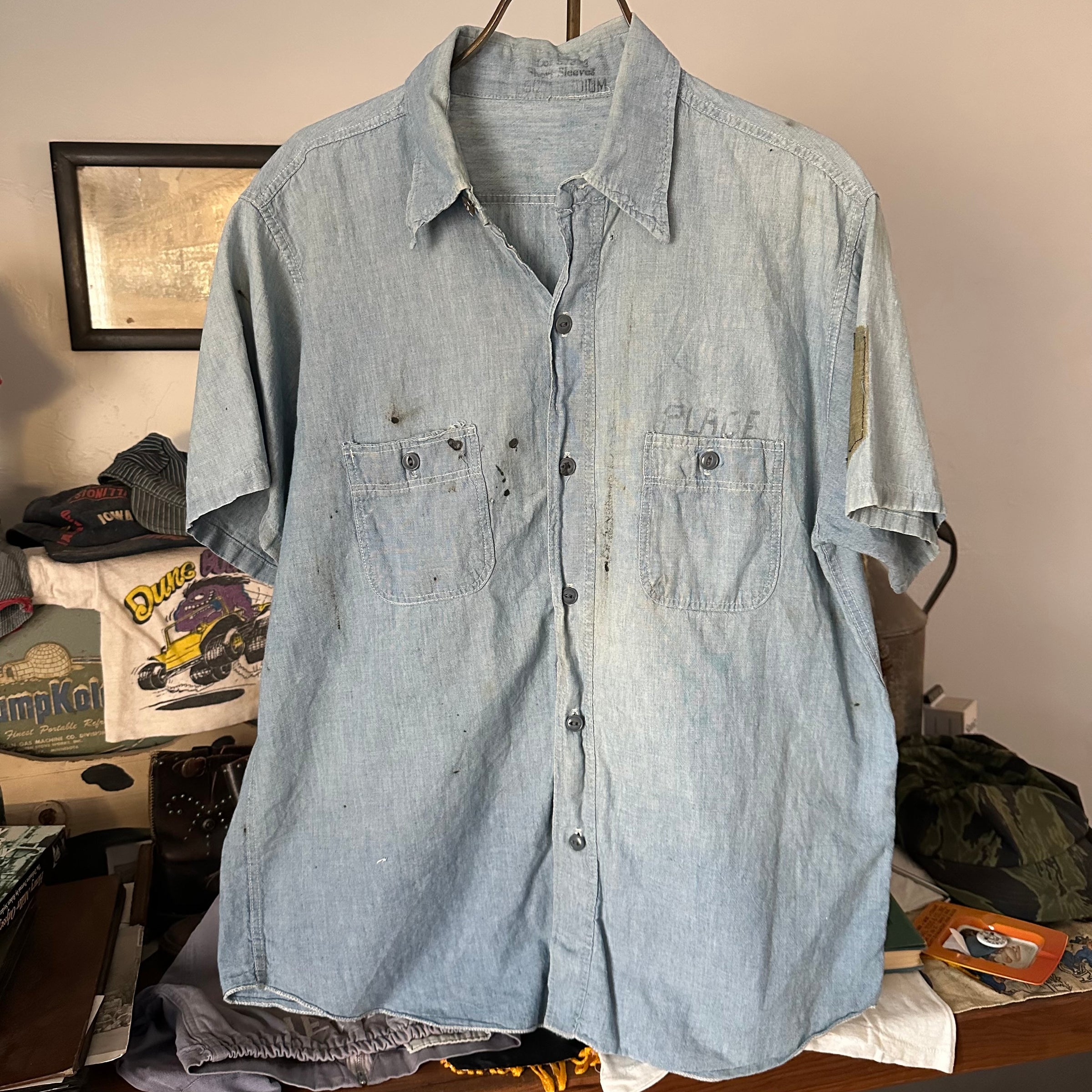 1950’s USN Chambray Shirt Medium