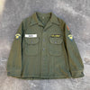 1950’s Patched Korean War US Army Wool Field Shirt Large