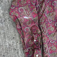 1990’s J Crew Paisley Button Down Shirt Large