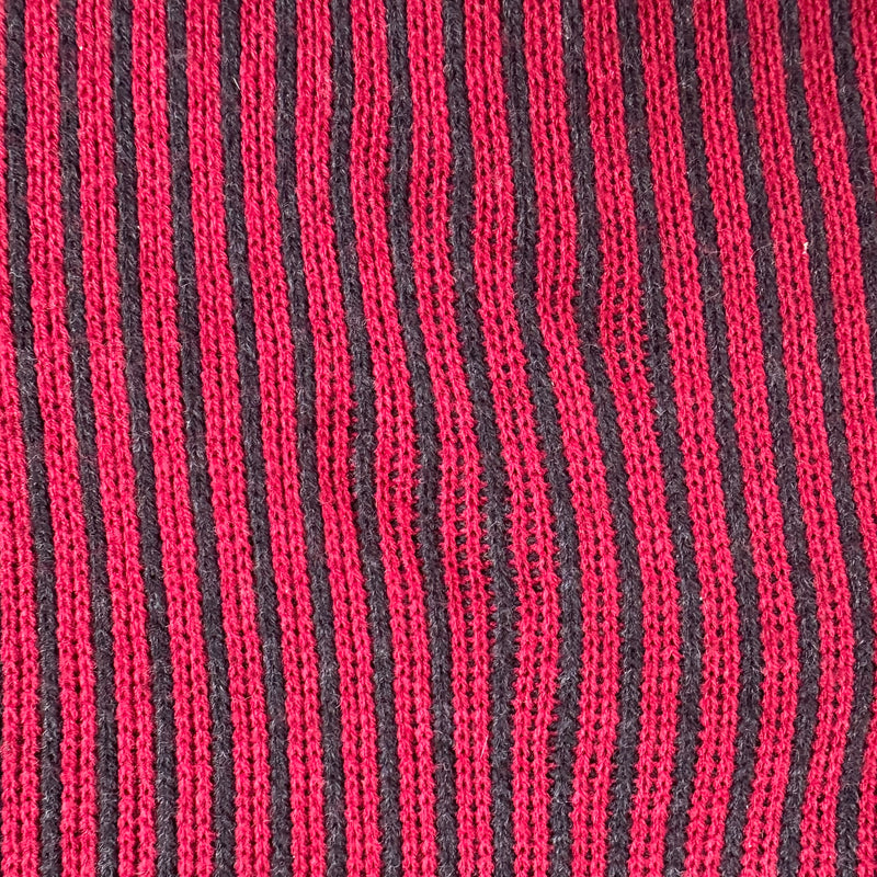 1970’s/80’s Cotton Striped V Neck Sweater XL