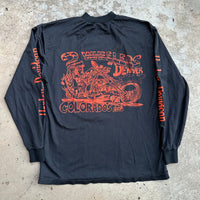 1980’s Harley Davidson 2 Wheelers of Denver Nylon Longsleeve T-Shirt Large