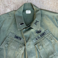 1960’s US Army Patched Poplin Jungle Jacket Medium Regular