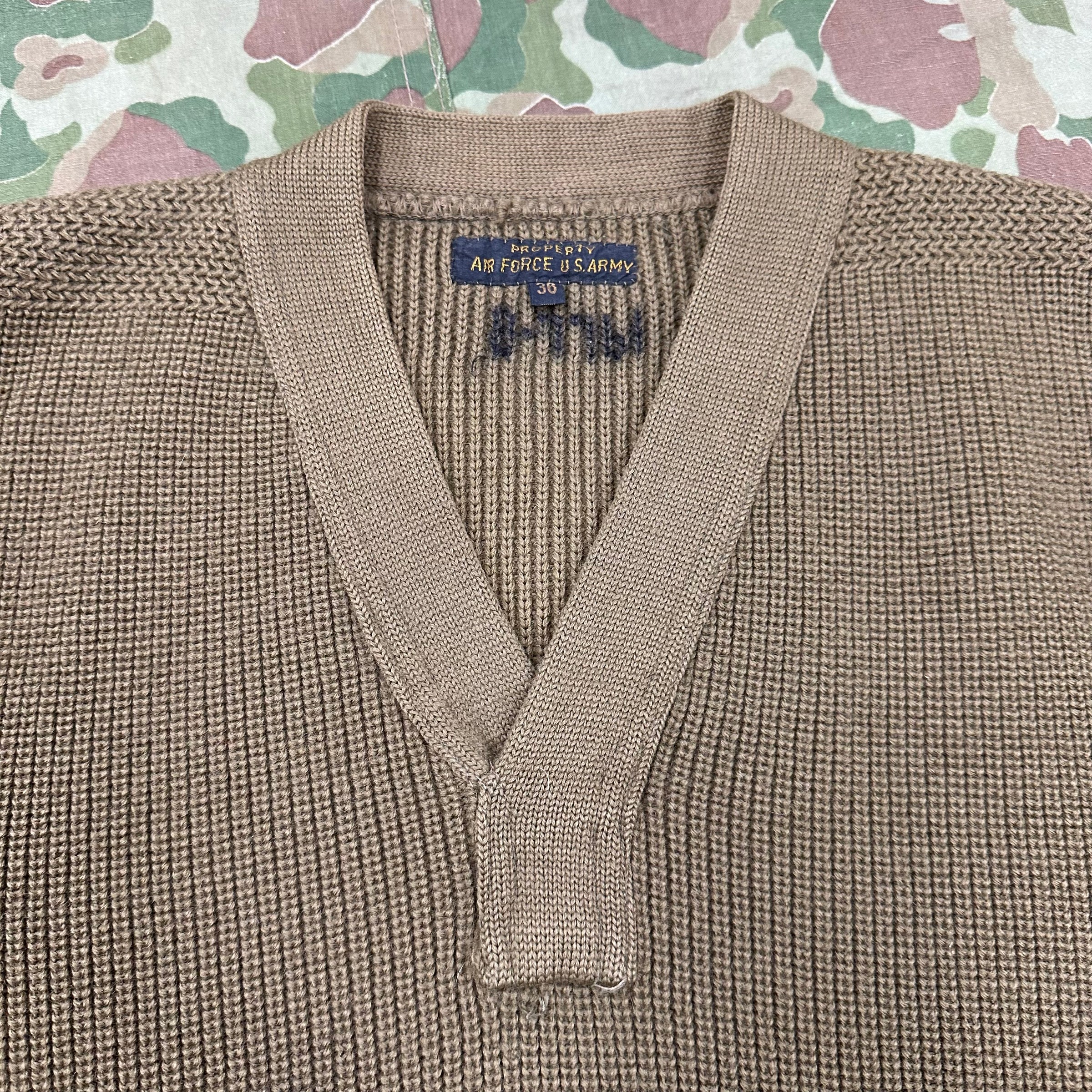 1940’s WWII USAAF A-1 Mechanics Sweater Size 36