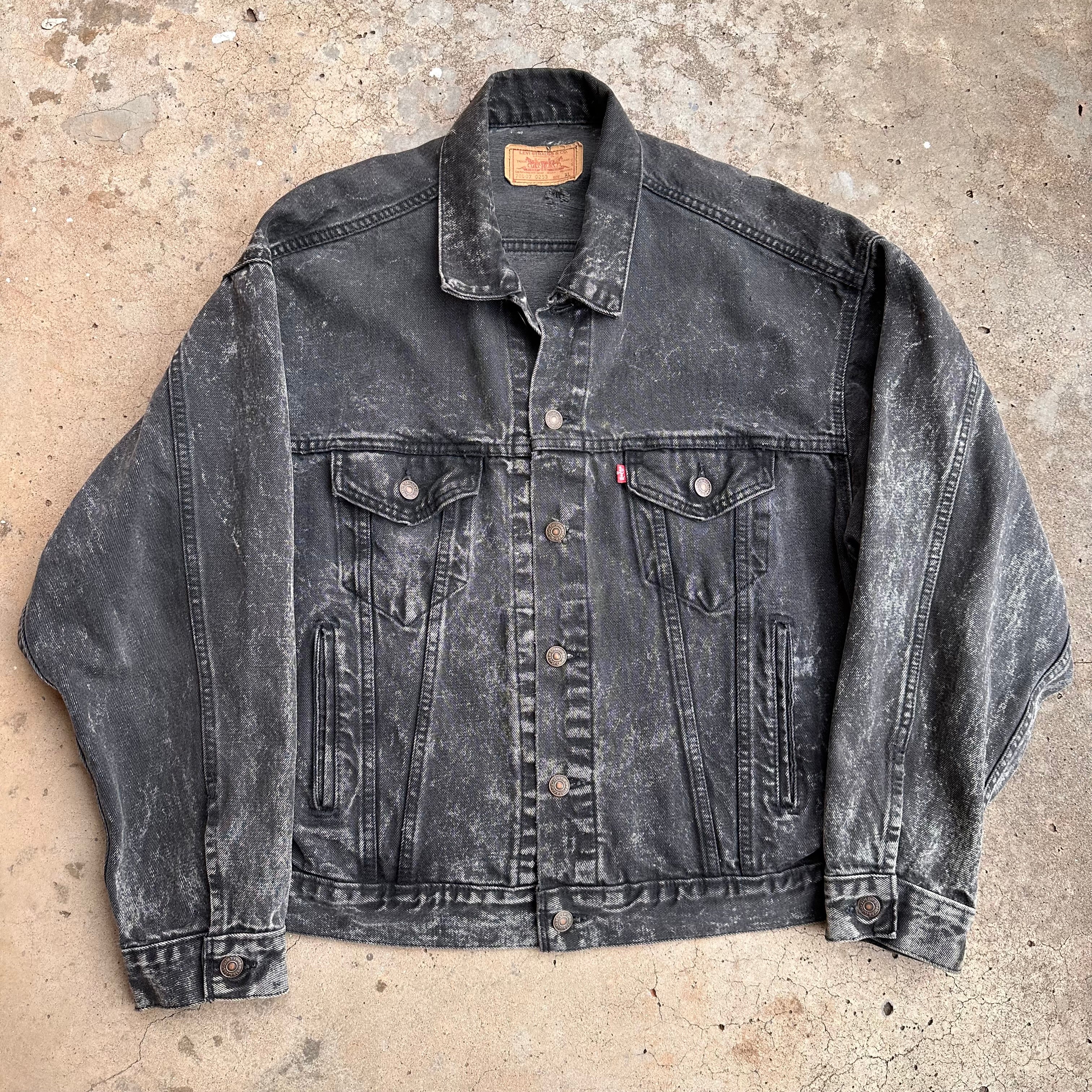 1980's Black Levi's Denim Jacket Size XL – Little Chum Vintage