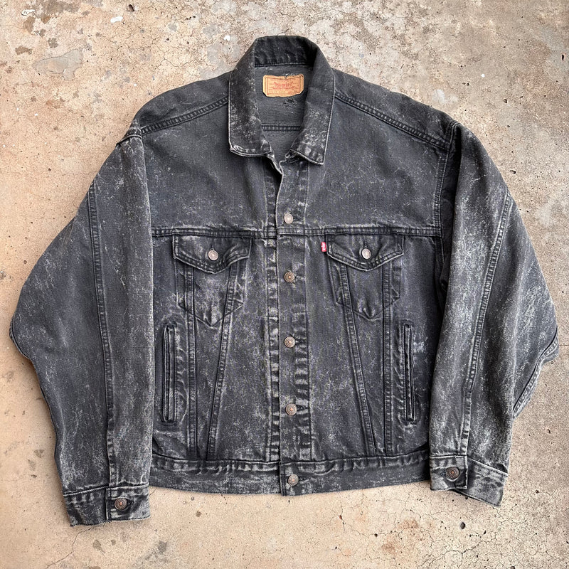 1980’s Black Levi’s Denim Jacket Size XL