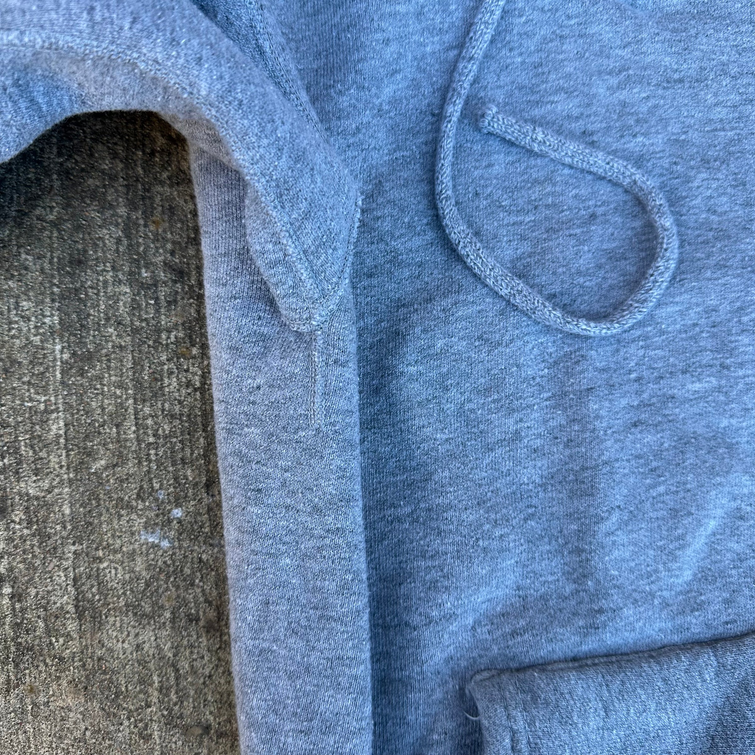 1950’s Heather Gray Hooded Sweatshirt Small