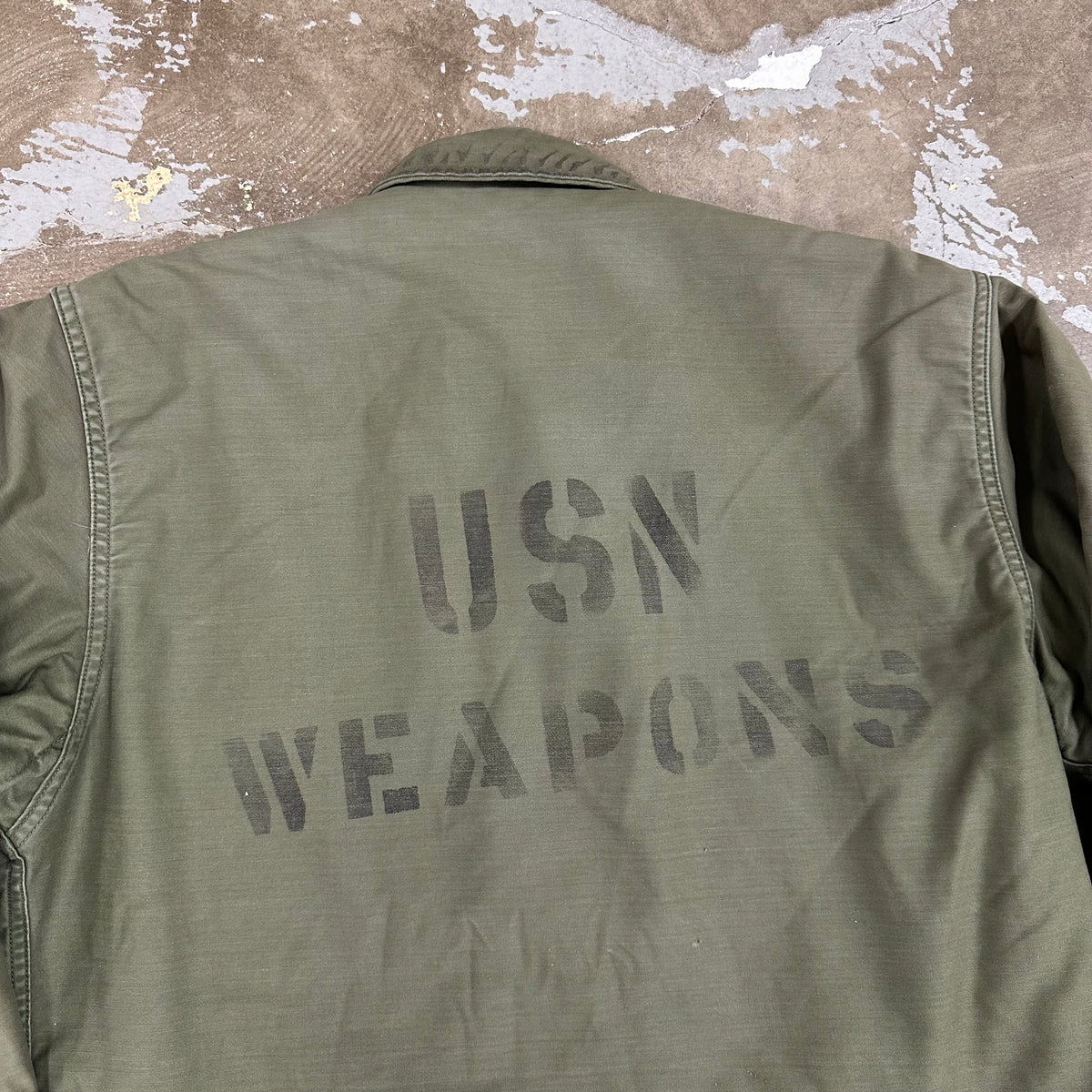 1970’s Stenciled USN A-2 Deck Jacket Large