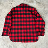1970’s Woolrich Buffalo Check Plaid Wool Blend Flannel Shirt Large