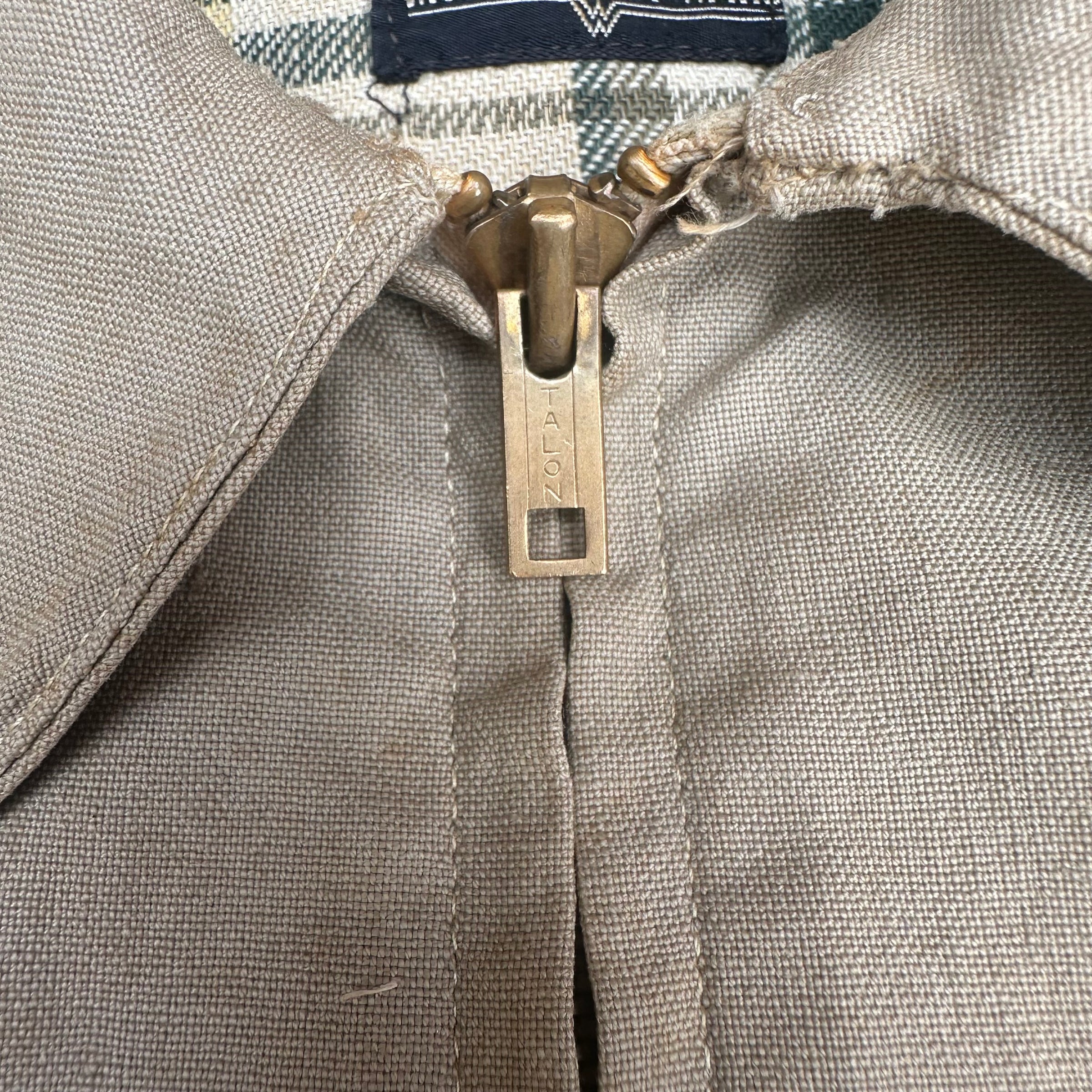 1940’s/50’s Montgomery Ward Flannel Lined Cotton Jacket