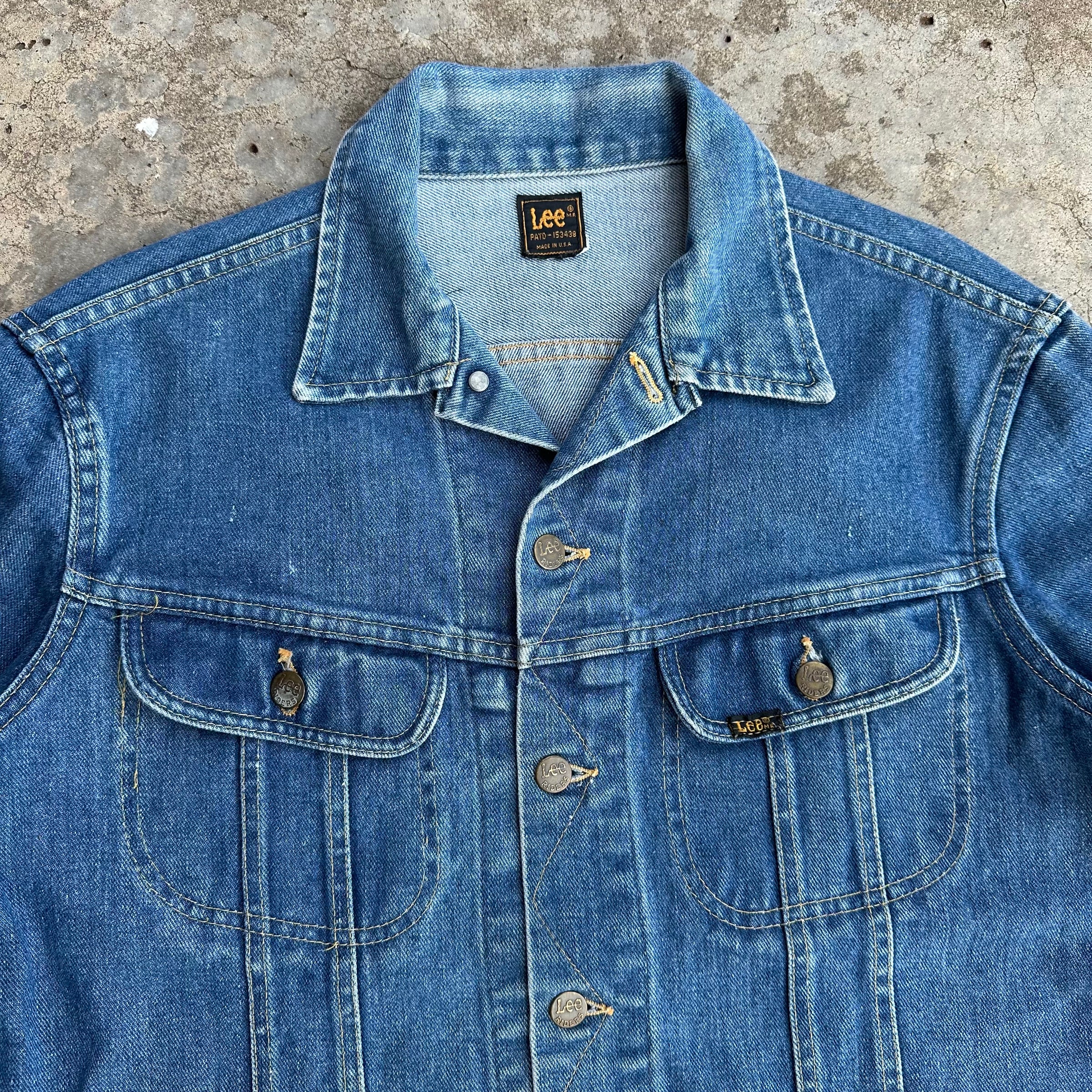 1970’s/80’s Lee 101J Denim Jacket 23.5” Chest