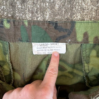 1960’s Vietnam War Poplin ERDL Camo Jungle Pants Large Short