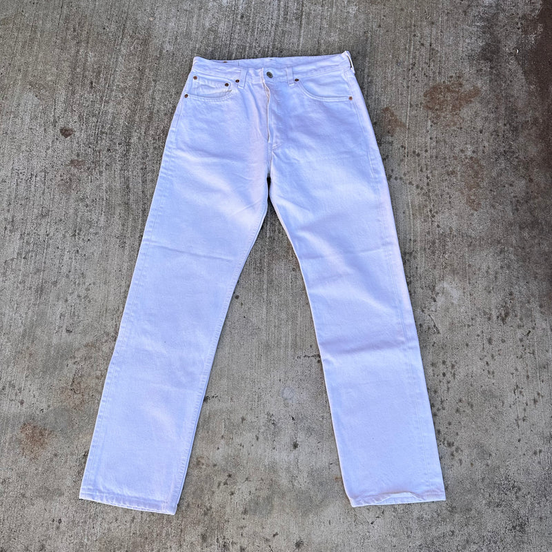 1990’s MiUSA White Levi’s 501 Denim Jeans 33” x 31”