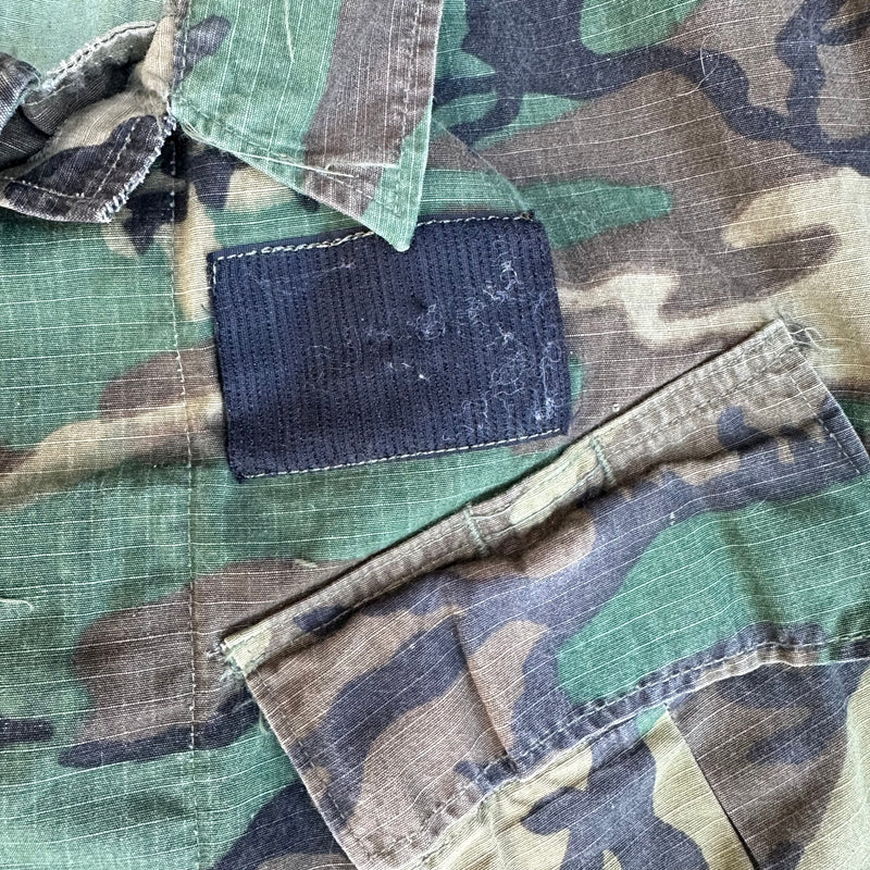 1960’s Vietnam War Brown Dom ERDL Camo Jungle Jacket Small Regular