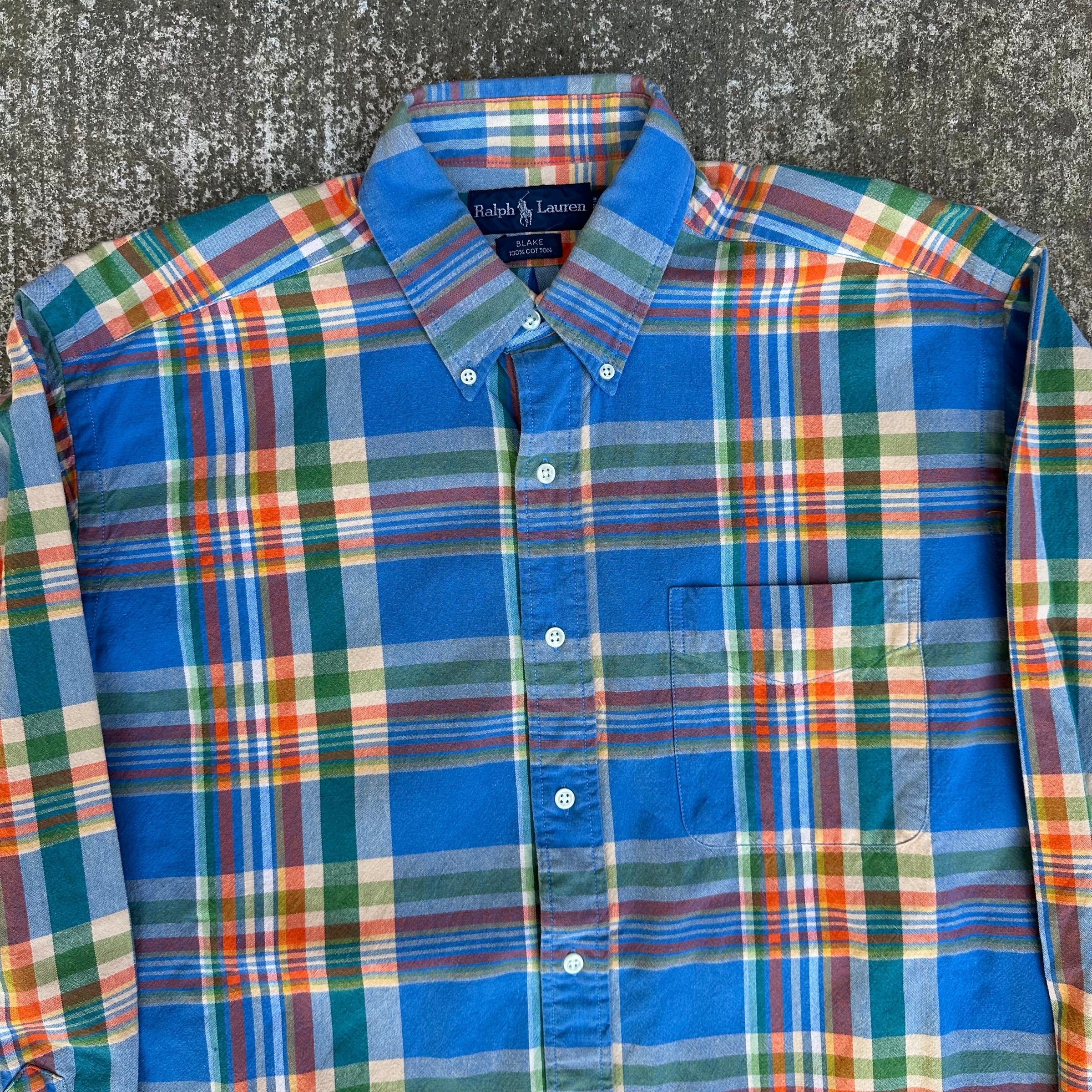 1990’s/2000’s Ralph Lauren Plaid Cotton Shirt Medium