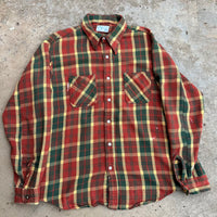 1980’s Big Mac Plaid Flannel Shirt XL