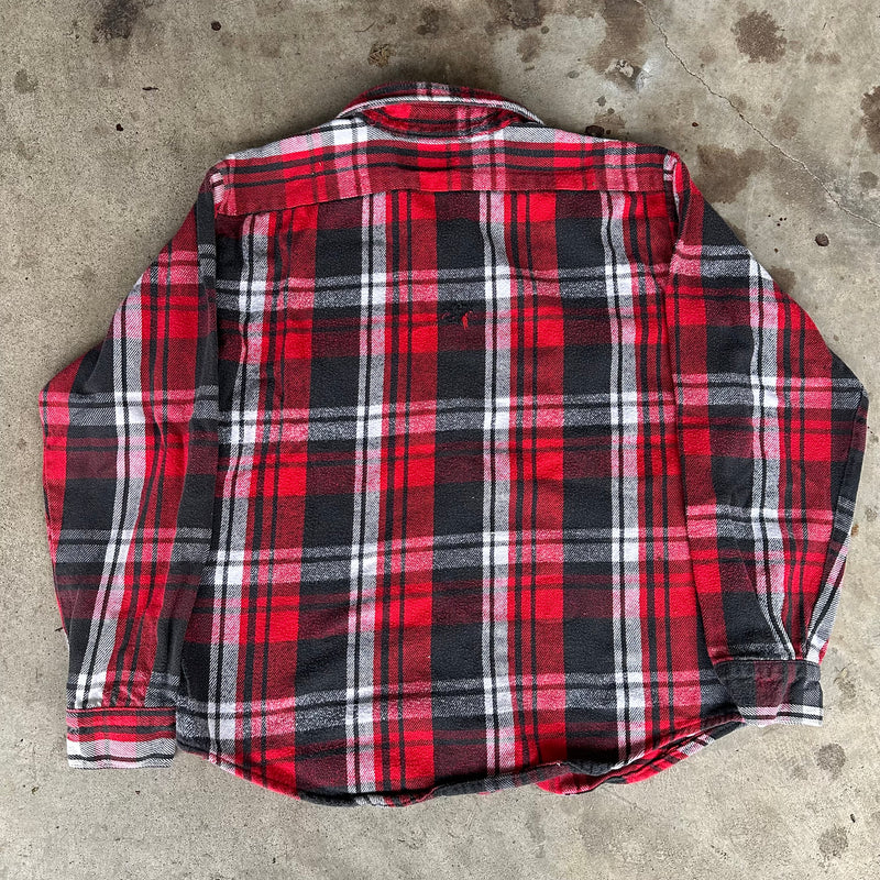 1980’s RedHead Plaid Cotton Flannel Shirt Large