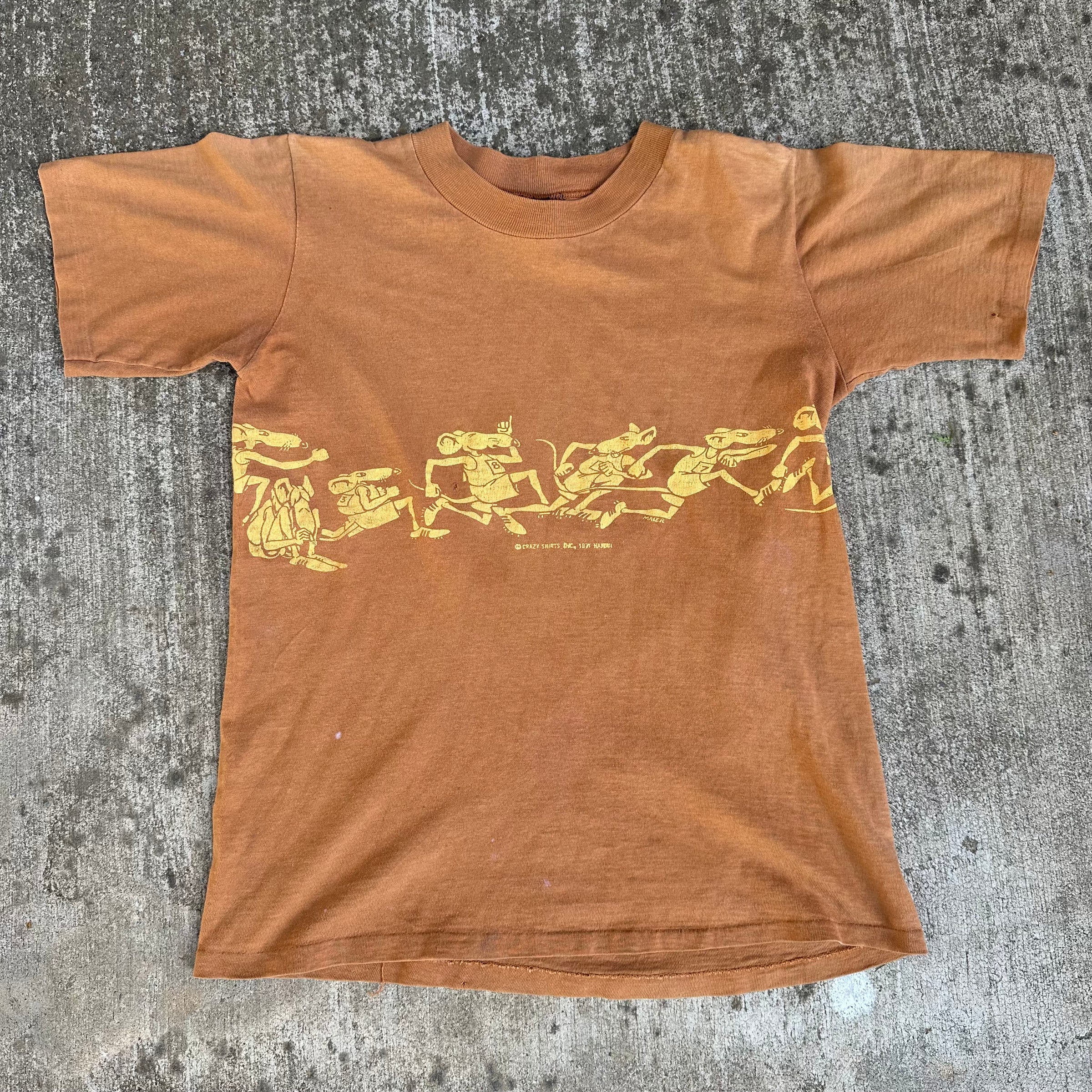 1970’s Crazy Shirts Rat Race Weed T-Shirt Small