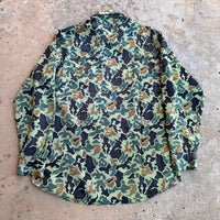 1960’s/70’s Vietnam War Era Tailor Made Camo Shirt L/XL