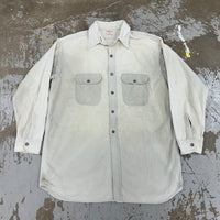 1950’s Sportclad Chamois Cotton Flannel Shirt Large