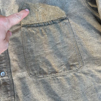 1910’s/20’s Grey Flax Wool Pullover Work Shirt XL