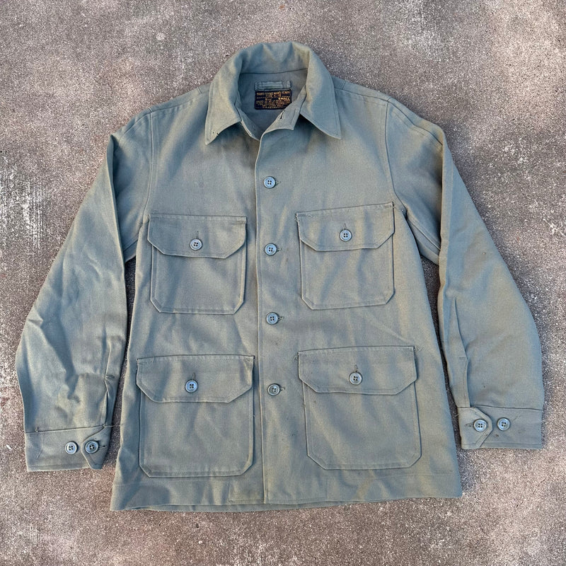 1950’s USAF Sage Green Type A-1B Heavy Flying Shirt Small