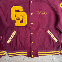 1950’s/60’s Embroidered Cardinal Dougherty Football Varsity Jacket 26” Chest