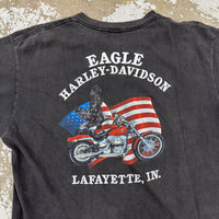 1990’s Harley Davidson Follow Nobody 3D Emblem T-Shirt XL