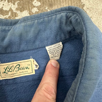 1960’s LL Bean Script Label Chamois Cotton Flannel Shirt Large