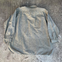 1910’s/20’s Grey Flax Wool Pullover Work Shirt XL