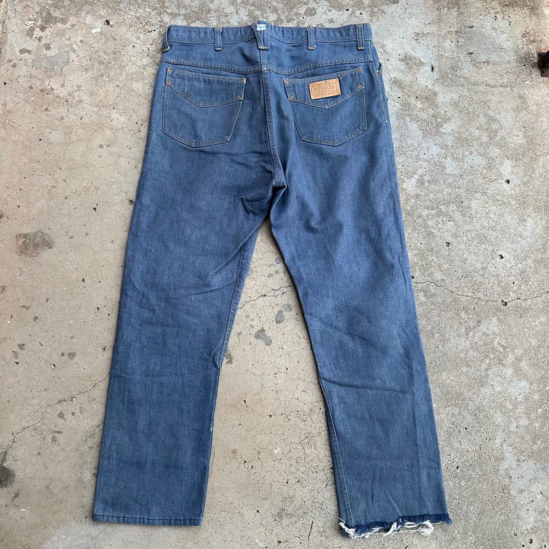 1960’s Roebucks Frog Pocket Denim Jeans 36” Waist