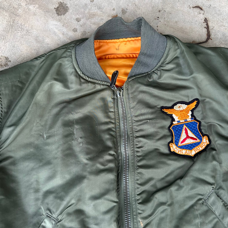 1960’s Patched MA-1 Flight Jacket Large