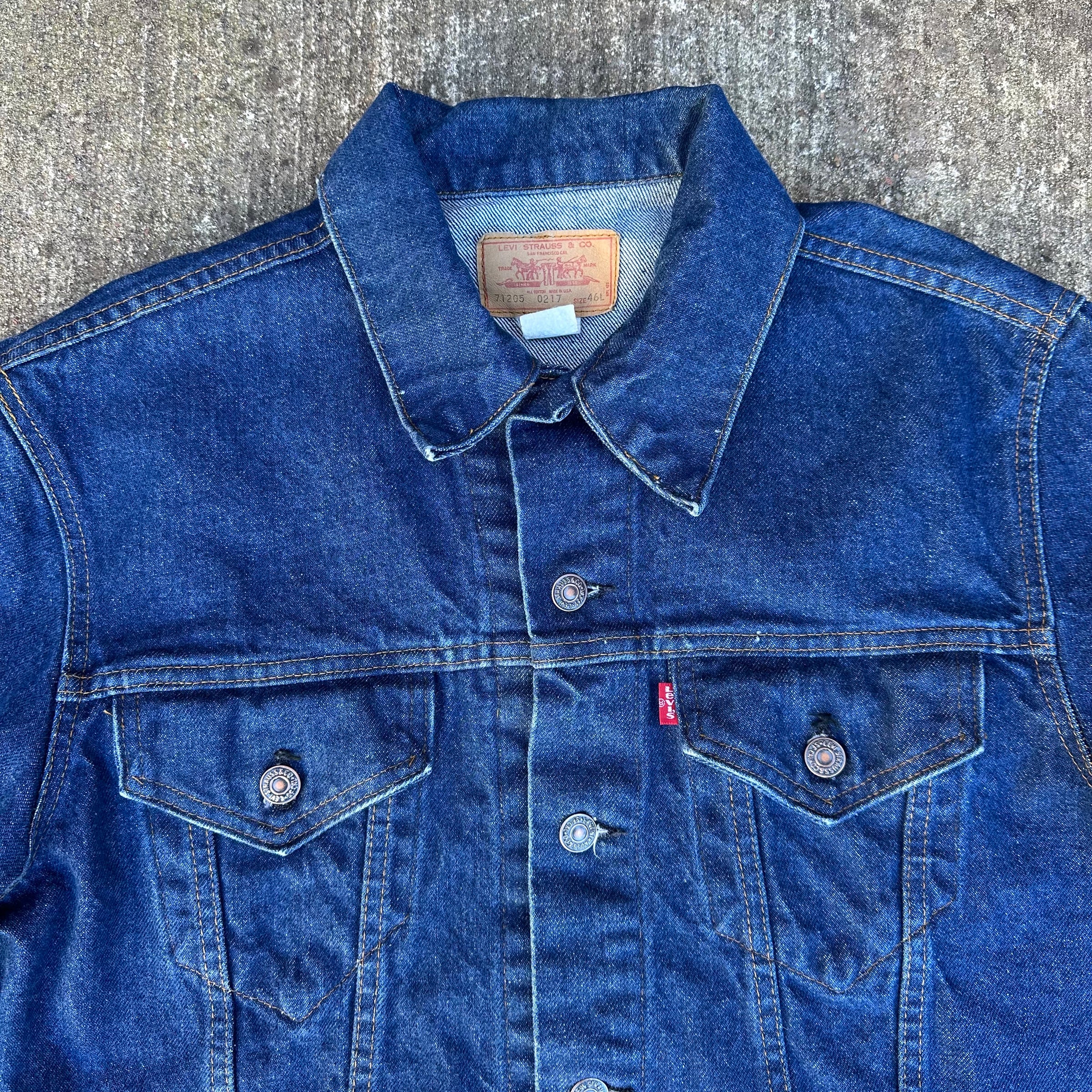 1970’s Levi’s 71205 Denim Jacket Size 46L