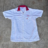 1960’s Amberly Gabardine Embroidered Bowling Shirt Medium