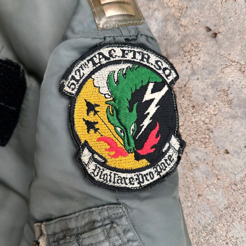1970’s Patched MA-1 Flight Jacket Large