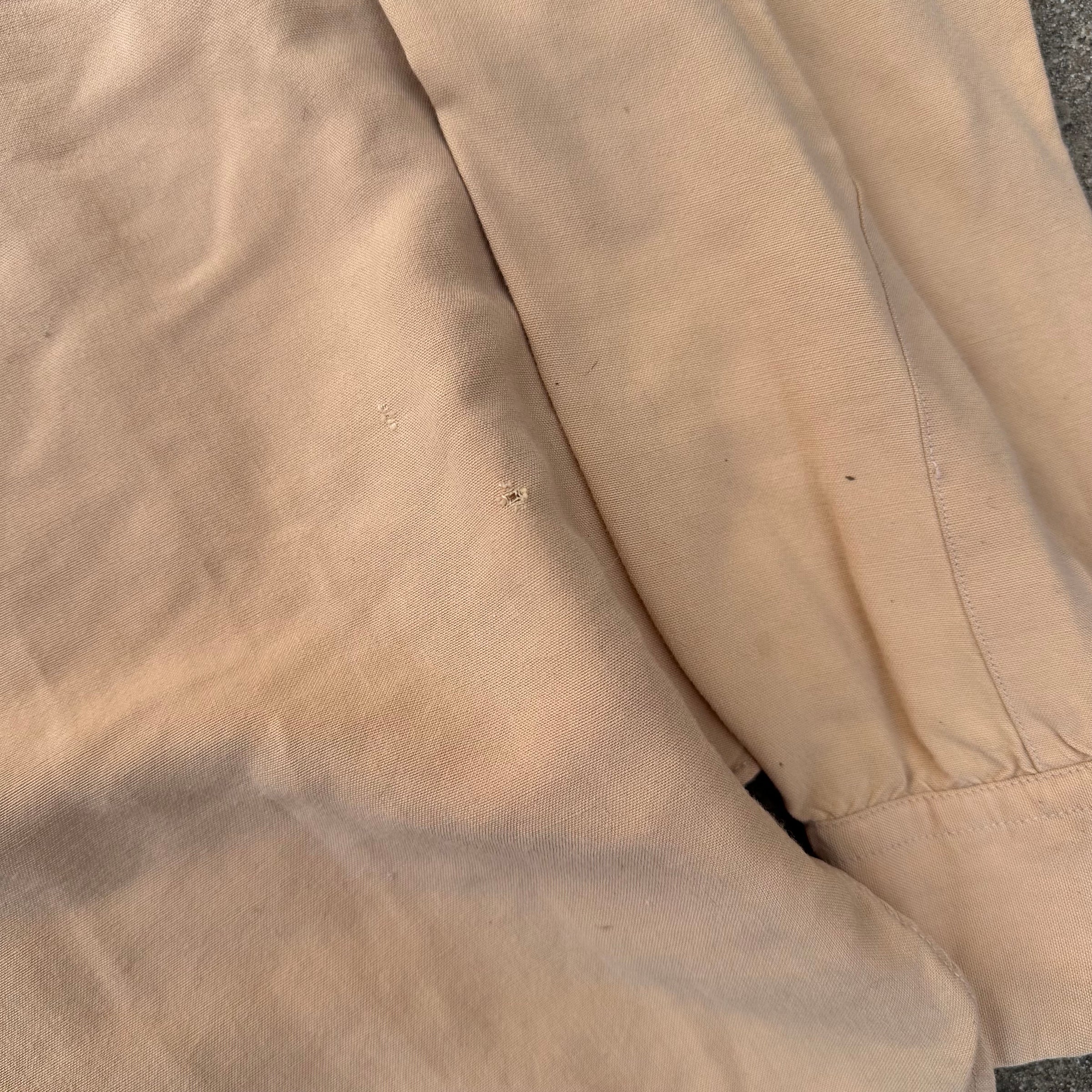 1950’s/60’s Gabardine Loop Collar Shirt 22” Chest