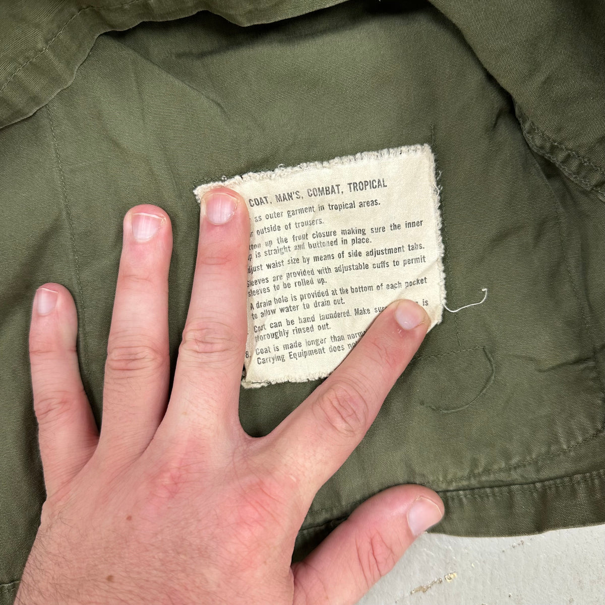 1960’s Vietnam War 2nd Pattern Poplin Jungle Jacket Medium Regular