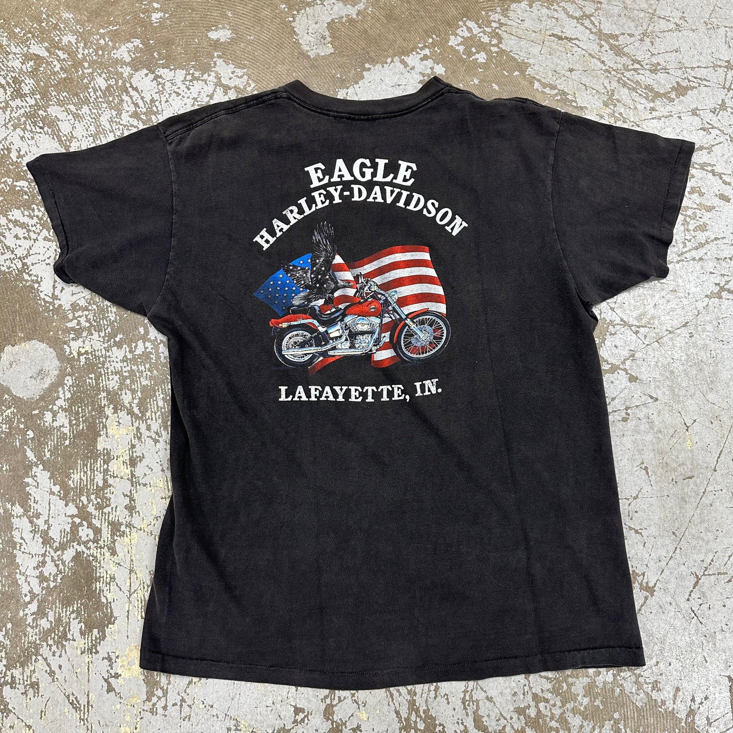 1990’s Harley Davidson Follow Nobody 3D Emblem T-Shirt XL