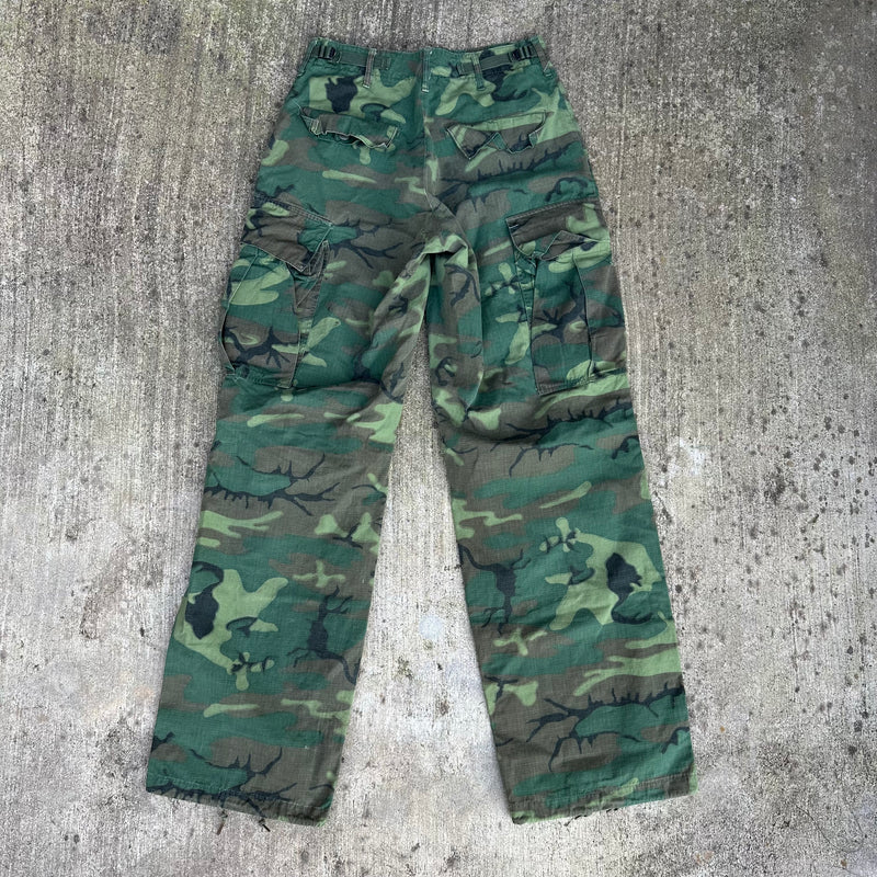 1960’s Vietnam War ERDL Camo Jungle Pants Small Long
