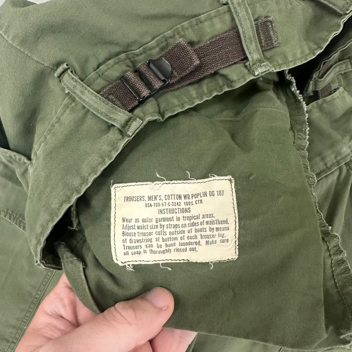 1960’s Mint Vietnam War Poplin Jungle Pants Small Regular
