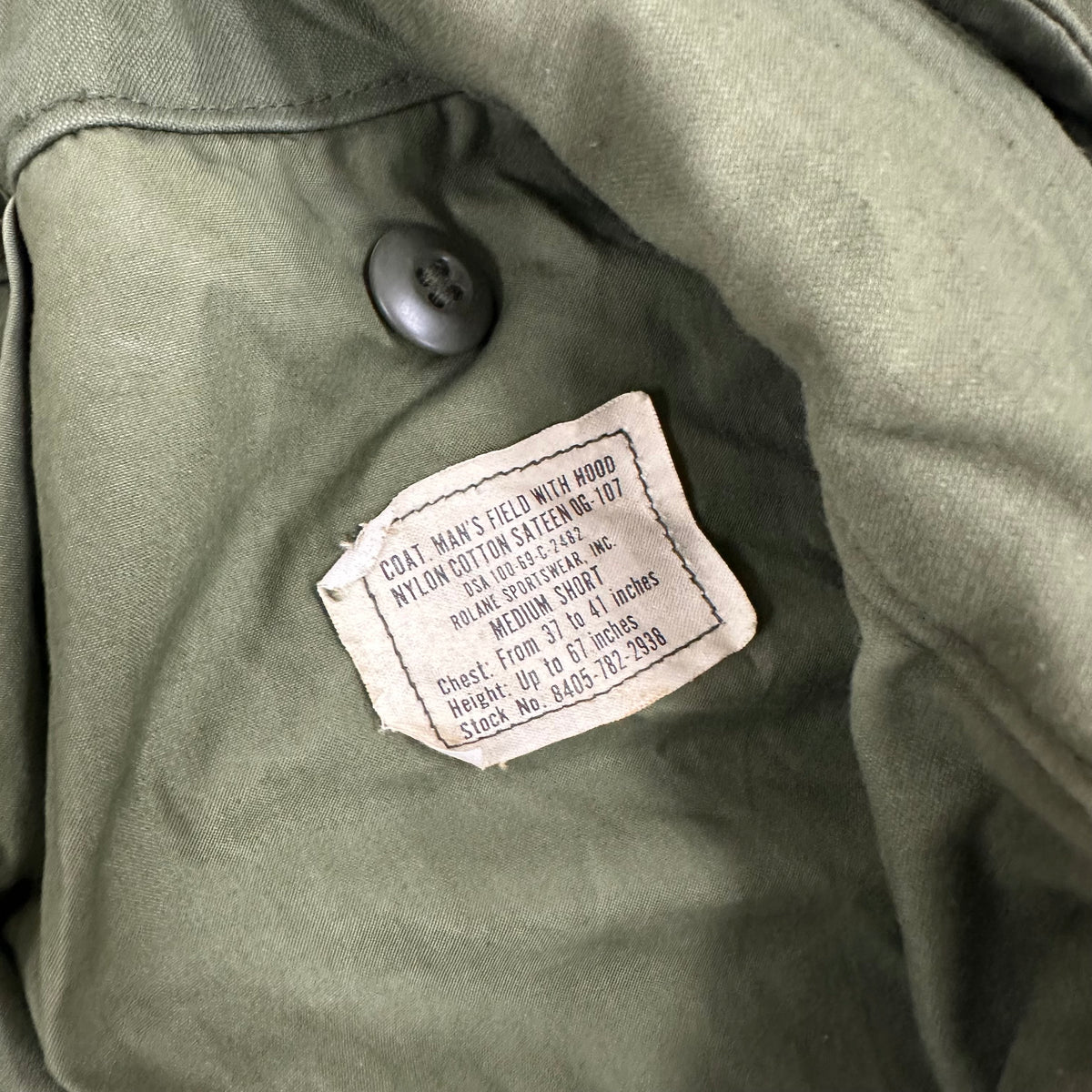 1960’s Mint Second Pattern M-65 Field Jacket Medium Short