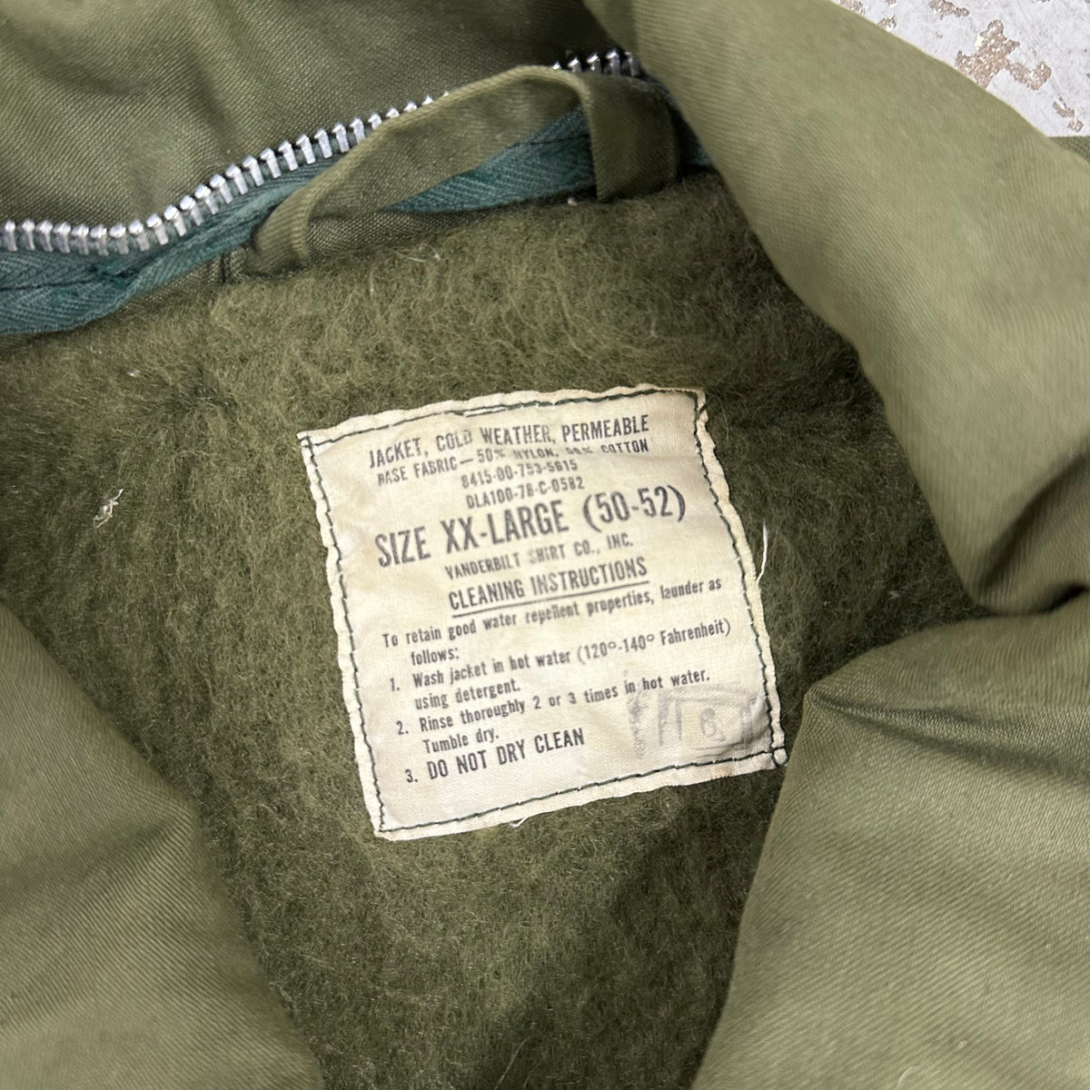 1970’s Mint USN A-2 Deck Jacket XXL