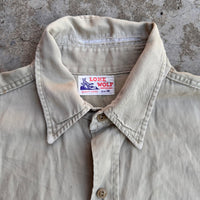 1940’s Lone Wolf Khaki Work Shirt Large