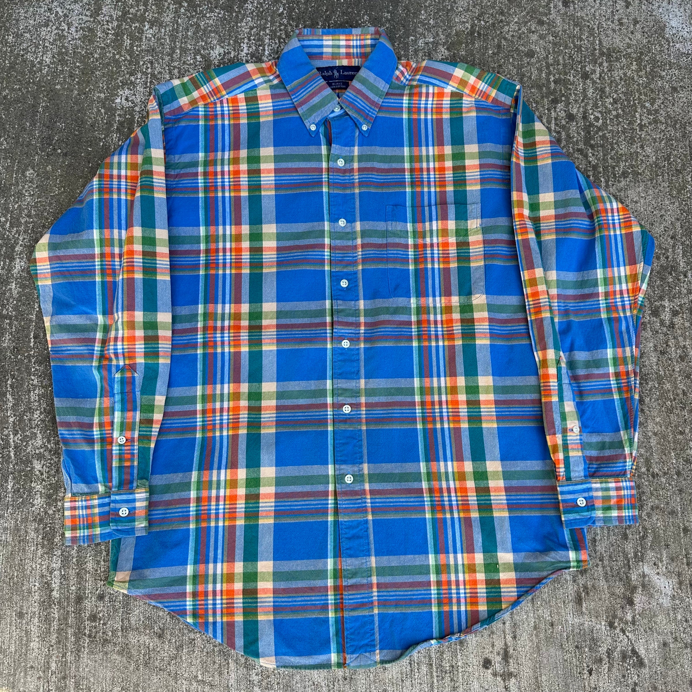1990’s/2000’s Ralph Lauren Plaid Cotton Shirt Medium