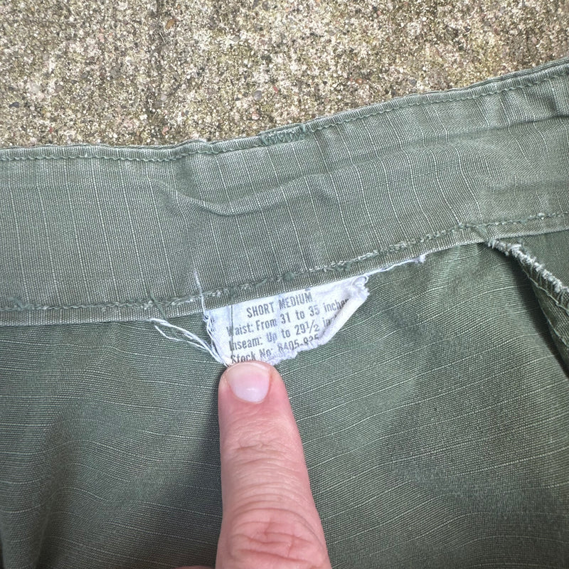1960’s Vietnam War Ripstop Jungle Pants Medium Short