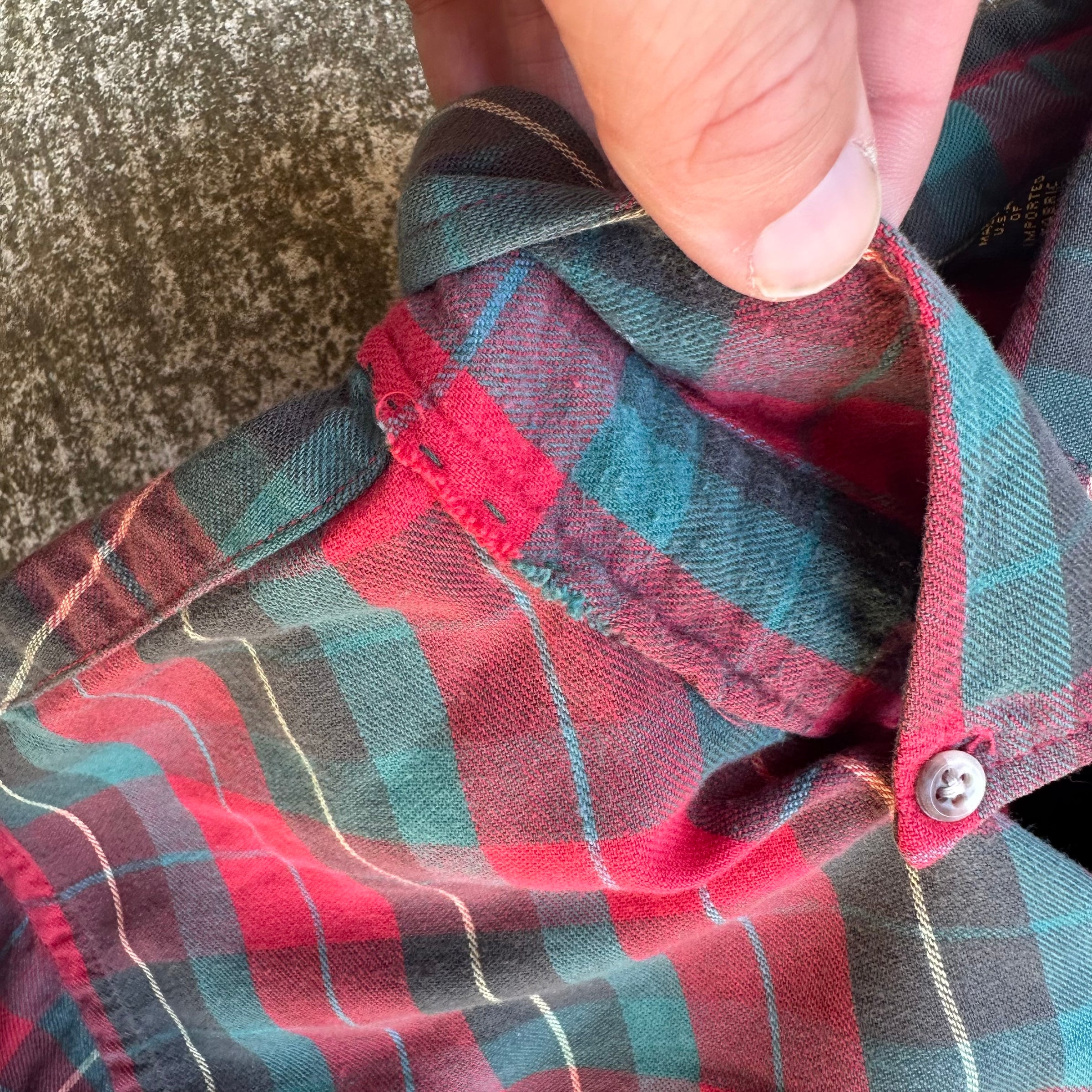 1990’s Eddie Bauer Plaid Cotton Flannel Shirt Large